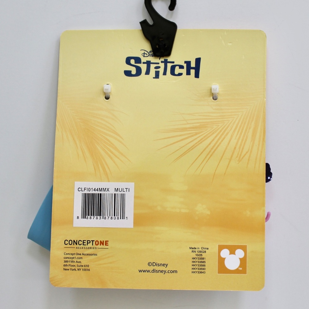 Disney Stitch Stitch and Angel Silicone Wristlet Keyring Keychain Bag Charms - Picture 3 of 5